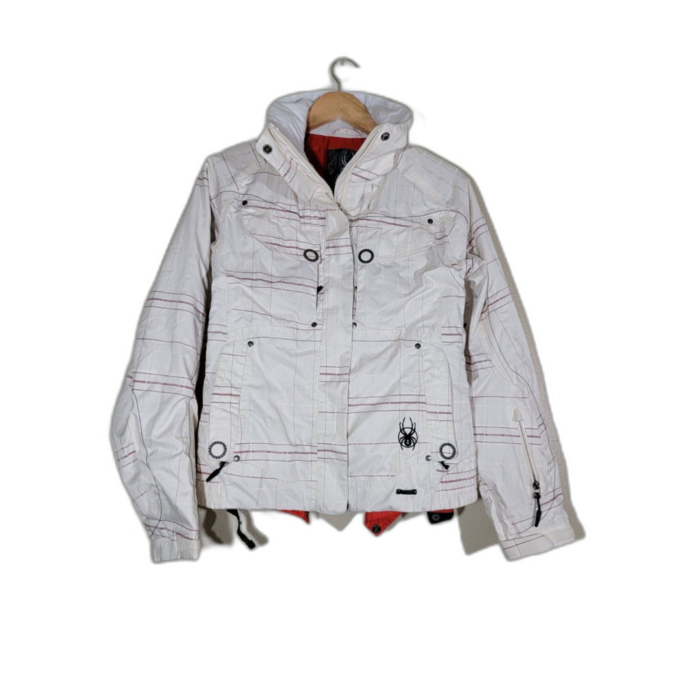 Spyder Women's White Plaid Jacket - XS